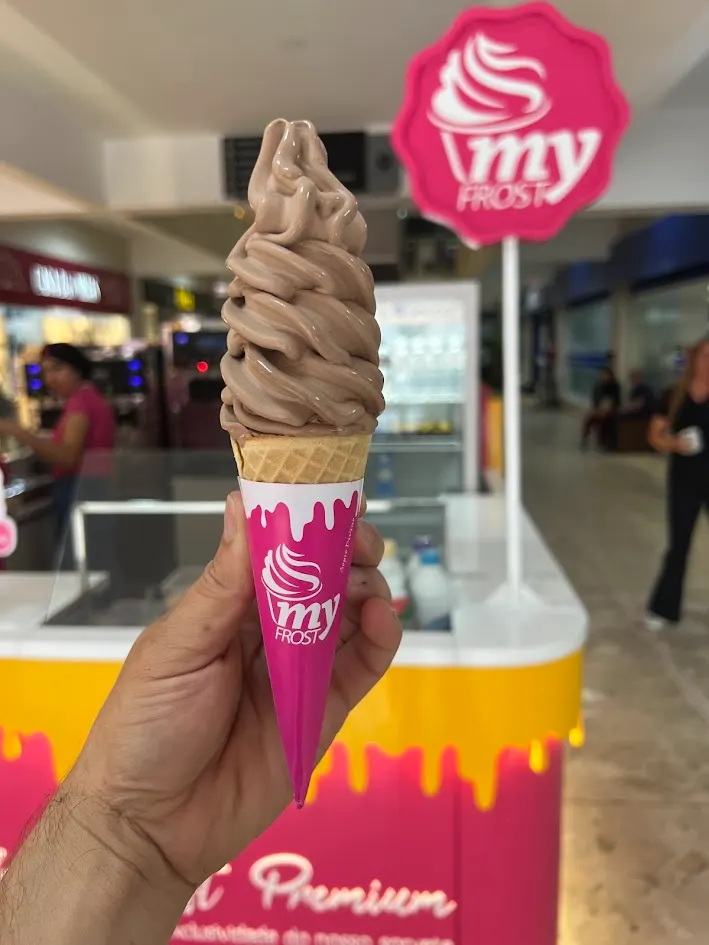 Casquinha de chocolate My Frost no quiosque